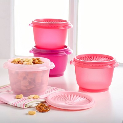 Tupperware 30pc (set of 15) Heritage Food Storage Container Set Pink: Stackable, BPA-Free, Dishwasher-Safe, Airtight Seal
