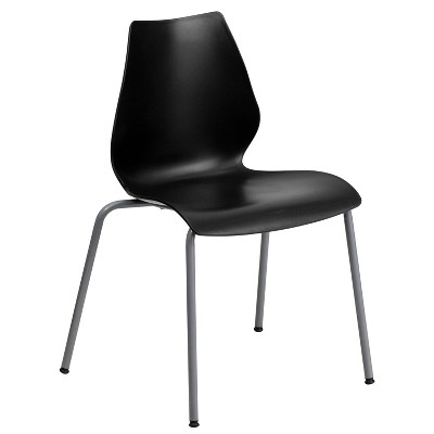 Flash Furniture Hercules Series 770 Lb. Capacity Black Stack Chair With ...