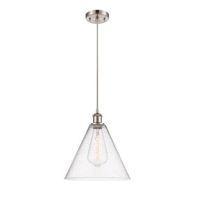 Berkshire - 1 Light Cord Hung Mini Pendant In Industrial Style-14.75 Inches Tall and 12 Inches Wide