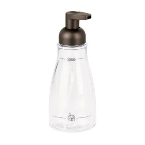 iDesign Refillable Foaming Soap Dispenser - Clear/Bronze - 1 of 4