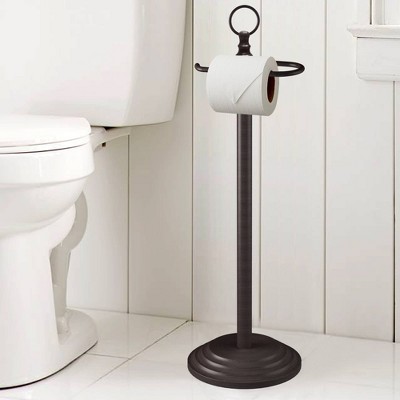 Oil Rubbed Bronze Freestanding Toilet Paper Holder