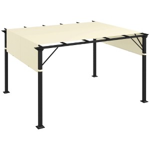 Outsunny 2 PCS Pergola Shade Cover, UV Protection Pergola Canopy Replacement, for 10 x 10ft Pergola - 1 of 4