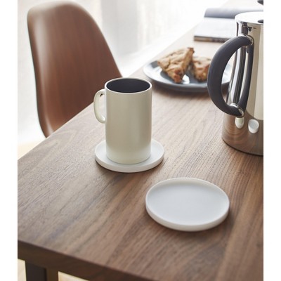 White Square Silicone Coasters Set of 6