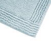 SEVOBAL Bath Rugs and Mats Cotton Tufted Reversible Bath RugNon Skid Bath Mats for Bathroom Floor Bath Rugs for Bath Room, Blue, 34"*21"*0.75" - 3 of 4