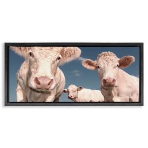 Stupell Industries Three White Cows, 25" x 11" - 1 of 4