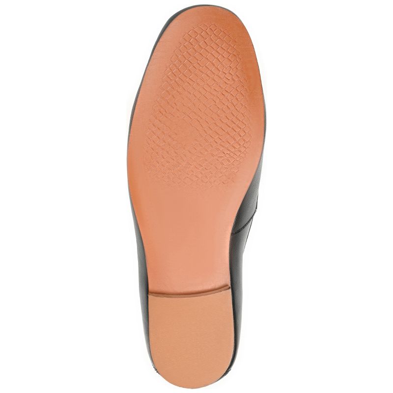 Journee Signature Womens Genuine Leather Giia Loafer Round Toe Slip On Flats, 6 of 11