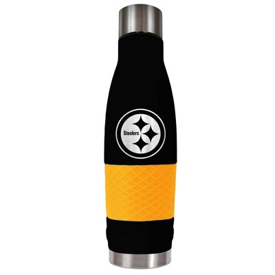 NFL Pittsburgh Steelers 20oz Sport Water Bottle with Silicone Grip