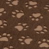 Collections Etc Paw Print Waterproof Skid-Resistant Backing Utility Rug - 4 of 4