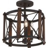 Quoizel Lighting Baron 3 - Light Semi-Flush Mount in  Marcado Black - 4 of 4