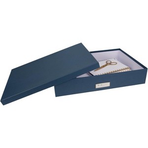 Bigso Sverker Fiberboard Legal and Art Storage Box | Scrapbook Storage Box for Loose Papers | Document Boxes with Lid | 17.1’’x12.2’’x3.3’’ - 1 of 4