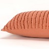 14"x26" Oversized Solid Striped Poly Filled Lumbar Throw Pillow - Rizzy Home - 4 of 4
