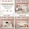Loft Bed Twin Size, with Arched Guardrail and Safety Ladder, Space-Saving Design, No Box Spring Needed - 4 of 4