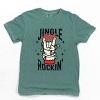 Jingle Bell Rockin' Santa Glove - Womens Garment Dyed Tee - 2 of 3