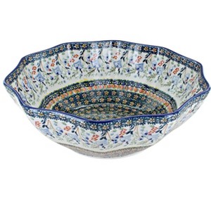 Blue Rose Polish Pottery M108 Manufaktura Medium Decagonal Bowl - 1 of 1