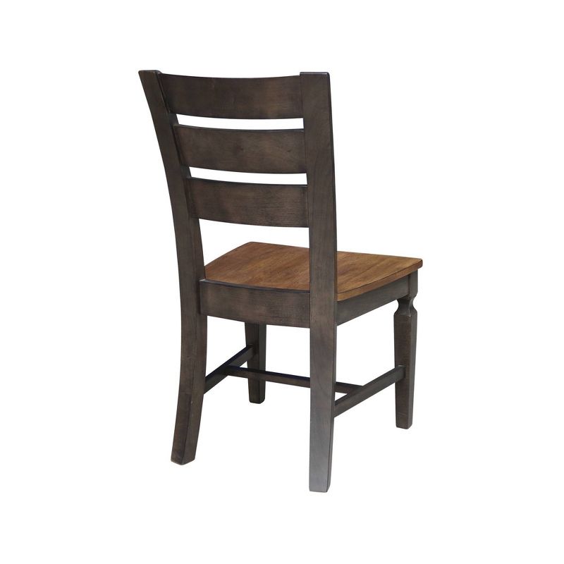 Set of 2 Vista Ladder Back Dining Chairs Hickory Brown - International Concepts, 6 of 11