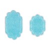 Allure Collection Tufted Bathroom Rug, Soft and Absorbent Bath Rugs, Non-Slip Bath Carpet, Machine Washable, Quick-Dry Rug- 2Pcs Set, Turquoise - 2 of 4