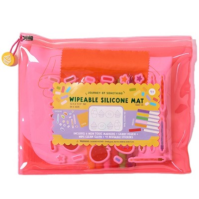Journey of Something: Wipeable Silicone Mat - Sweet As - Reusable Coloring Kit