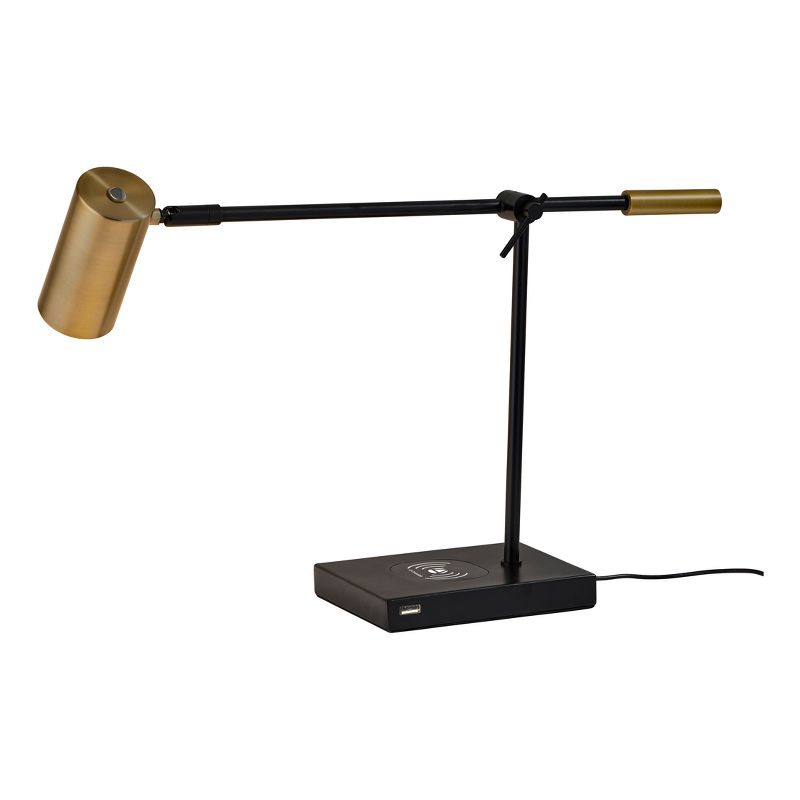 Collette LED Desk Lamp with Qi wireless Charging Pad -Adesso, 5 of 6