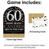Big Dot of Happiness Adult 60th Birthday - Gold - How Many Candies Birthday Party Game - 1 Stand and 40 Cards - Candy Guessing Game - 3 of 4