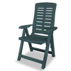 vidaXL Reclining Patio Chairs 2 pcs Plastic Green - 3 of 4