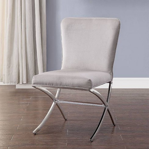 Dining chairs silver online legs