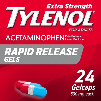 Tylenol Extra Strength Pain Reliever & Fever Reducer Rapid Release Gelcaps - Acetaminophen