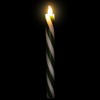 Northlight Candy Cane Striped Flickering Tapered Flameless Christmas Candles - 9.5" - Green and White - Set of 4 - 4 of 4