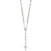 Chisel Stainless Steel Polished 6mm Beaded 29.5" Rosary Necklace - 4 of 4