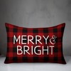 Creative Products Merry & Bright Red Plaid 14x20 Indoor / Outdoor Pillow - 3 of 3