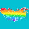 Adult Design By Humans Pride Rainbow Doodle By Maricalvente T-Shirt - 2 of 2