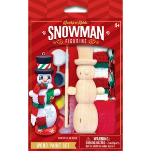 Works of Ahhh Holiday Craft Set - Nutcracker Snowman Ornament Wood