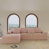 104" Cloud Corduroy Upholstered Modular L-Shaped Sectional Sofa with Chaise, Deep Seats, No Assembly - 3 of 4