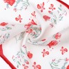 INSPIRE CHIC Women's Floral Printed Flowers Long Silky Satin Neck Scarves 1Pc - 4 of 4
