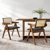 Modway  Thera Dining Armchairs Set of 2 in Walnut Black - 2 of 4