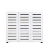 Okak Shoe Cabinet, Shoe Cabinet with Three Doors and Adjustable Shelves, Shoe rack for Entryway, Living Room, Hallway, White - 4 of 4