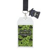 Beetlejuice Green Logo 22-inch Lanyard with Clear ID Sleeve and Rubber Charm - 2 of 4