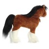 Aurora Medium Showstoppers Clydesdale Breyer Exquisite Stuffed Animal Brown 11.5" - 3 of 4