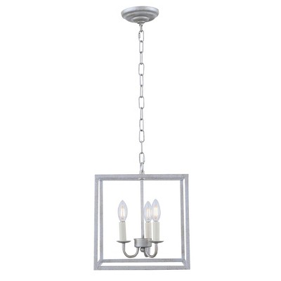 Elegant Lighting Eclipse 3 light Vintage Silver pendant