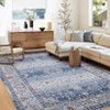 Machine Washable Area Rug Non Slip Rug Vintage Distressed Low Pile Foldable Rugs Ultra-Soft Stain Resistant Carpet for Bedroom Living Room - 3 of 4