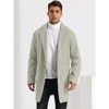 Lars Amadeus Men's Solid Color Notched Collar Winter Coats - 2 of 4
