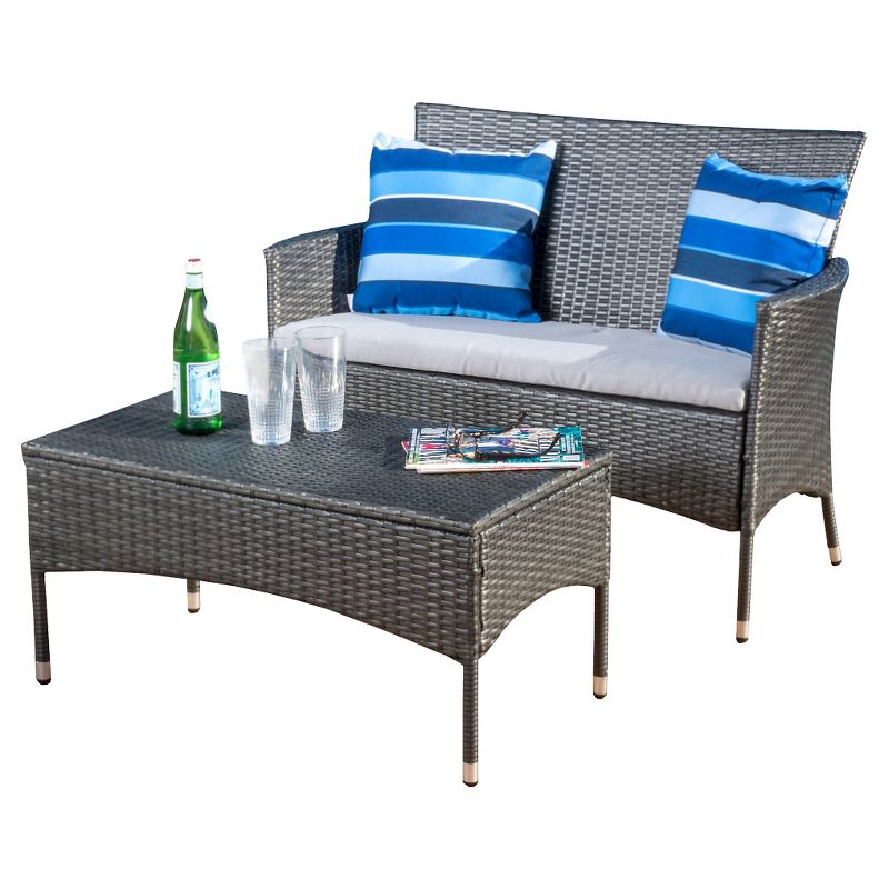 Malta 2pc Outdoor Seating Set - Christopher Knight Home, 3 of 8