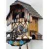 One Day Musical Cuckoo Clock Cottage – 12 in Dancers & Moving Waterwheel – Hand-painted Flowers By River City Clocks - 3 of 4