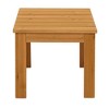 Maggift Patio End Tables, Modern Decorative Side Tables, Stylish Design for Patio, Living Room, Indoor and Outdoor Use, Brown, 18"*18"*16" - 3 of 4