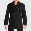 Alpine Swiss Jake Mens Wool Pea Coat Double Breasted Peacoat Jacket - 2 of 4