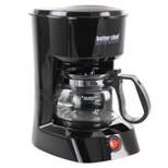 Better Chef 4 Cup Compact Coffee Maker with Removable Filter Basket