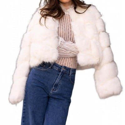 Women's Greta Fur Faux Jacket - CHOKLATE PARIS