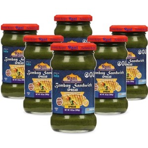 Bombay Sandwich Spread, Mild (Mint & Coriander) - 10.5oz (300g) Pack of 6 - Rani Brand Authentic Indian Products - 1 of 4