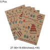 Unique Bargains Gift Wrap Paper Kraft 27.56"x19.69" 5 Pcs - 3 of 4
