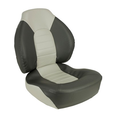 Springfield Marine Fish Pro Mid Back Folding Seat - Charcoal/Grey - 1041733 Boat Equipment.