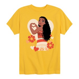 Girls' - Disney Princess - Love Moana Short Sleeve Graphic T-Shirt - 1 of 4